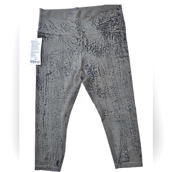 Lululemon Wunder Train High-Rise Tight - Thread Dye Rover Black - Size 14 - Picture 6 of 7